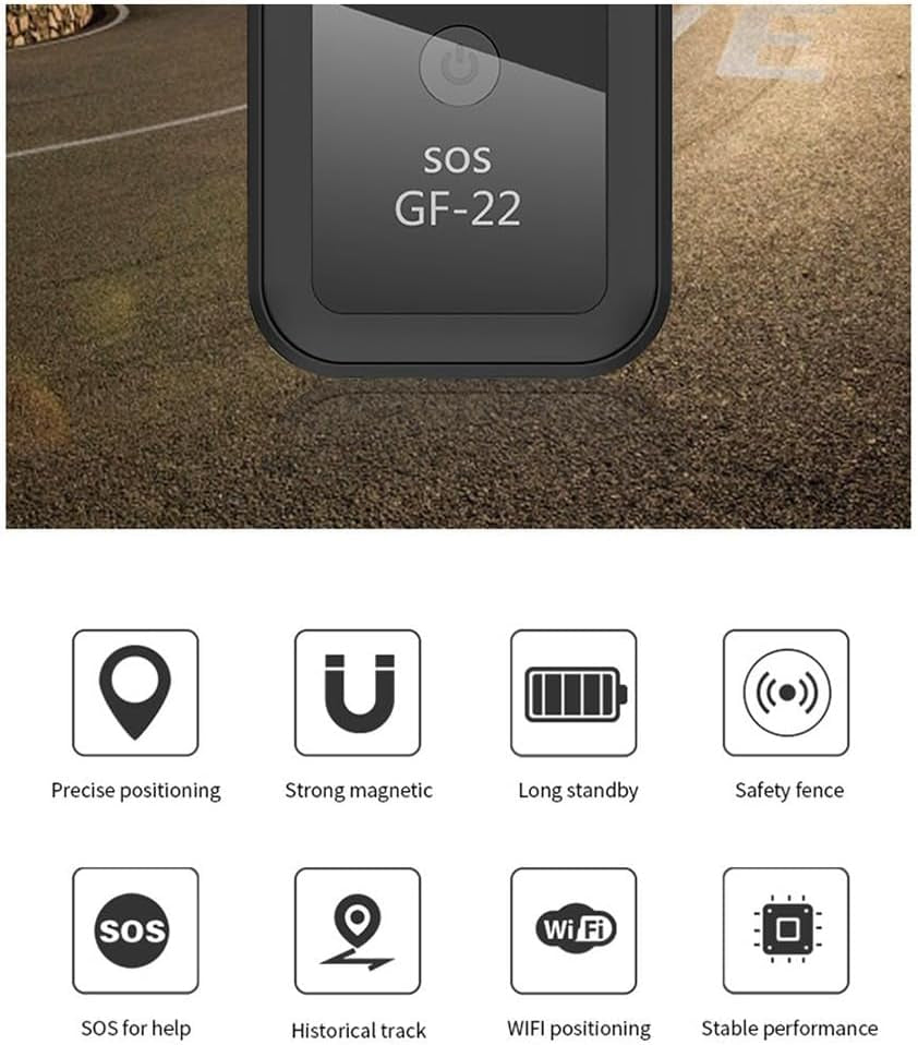 GF-22 Tracker De Voiture Magnétique Positionneur GPS Suivi En Temps Réel Mini Localisateur