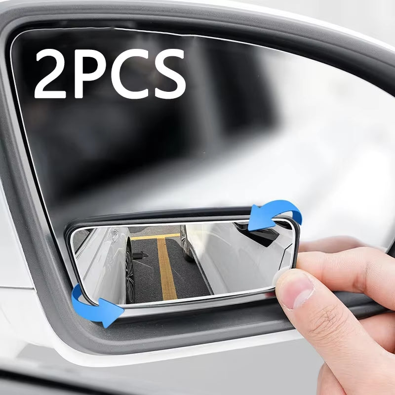 NEW 2PCS Car Side Mirrors Blind Zone Mirrors 60 Degree Wide Angle Additional Spherical Dead Zone Mirrors on Regular