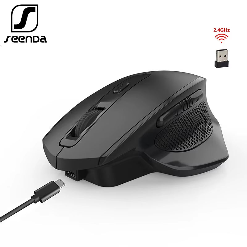 Gaming Mouse Rechargeable USB Wireless Mouse for Computer Laptop Gamer Noiseless Click Right Hand Mause Ergonomic Mice