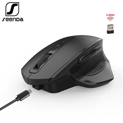 Gaming Mouse Rechargeable USB Wireless Mouse for Computer Laptop Gamer Noiseless Click Right Hand Mause Ergonomic Mice