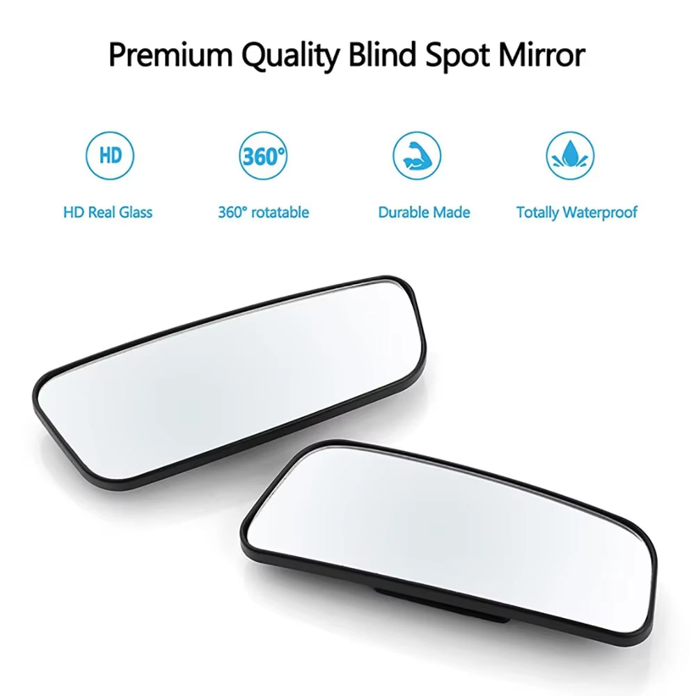NEW 2PCS Car Side Mirrors Blind Zone Mirrors 60 Degree Wide Angle Additional Spherical Dead Zone Mirrors on Regular
